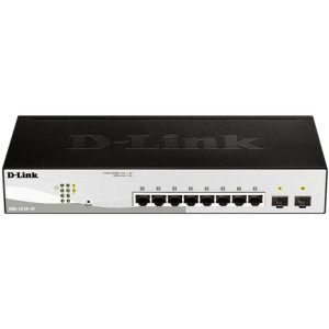 D-Link DGS-1210-10 10-Port Gigabit L2+ Managed Switch, 8 Gigabit ports and 2 SFP ports